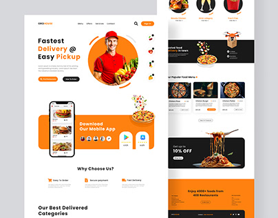 Food Product Website Design | UI/UX