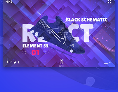 React black schematic Nike