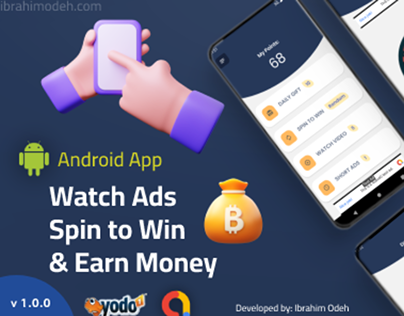 Watch Spin And Earn Money App with Admob Ads