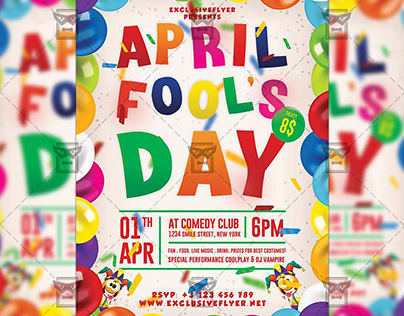 April Fool's Day Celebration - Seasonal A5 Flyer