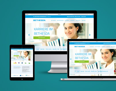 Bethesda Hospital Duisburg Website Relaunch Layout