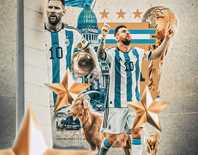 Leo Messi Artwork Fifa World cup