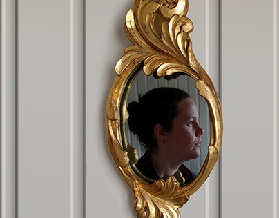 Gilded mirror frame