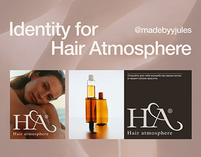 Project thumbnail - Identity for beauty salon "Hair Atmosphere"