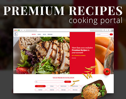 Premium recipes - cooking portal