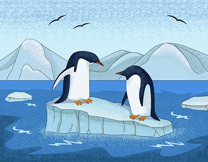 Antarctic story (vector)