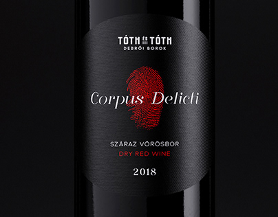 TOTH ES TOTH Debroi borok wine label design