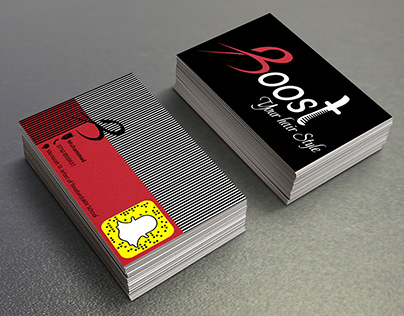 Business Card for Boost Barbershop