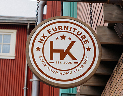 HK Furniture Logo Design