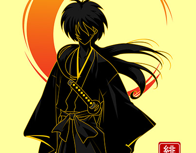 Kenshin Himura Line Art