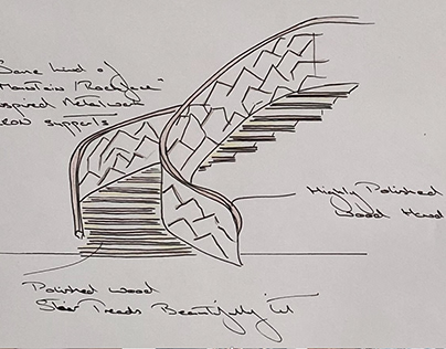Stairs, design sketch
