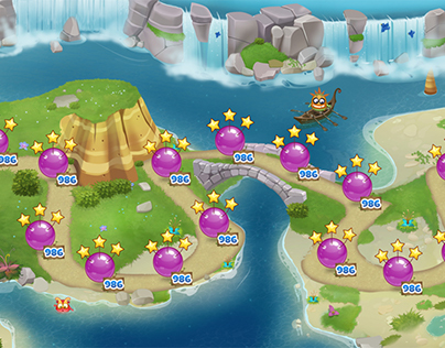 Bubble Boo game map