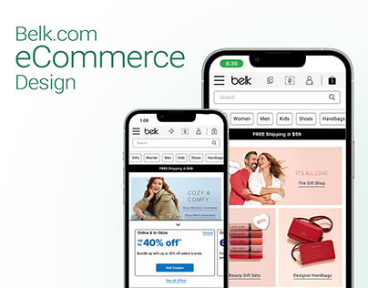eCommerce design for Belk.com 🇺🇸