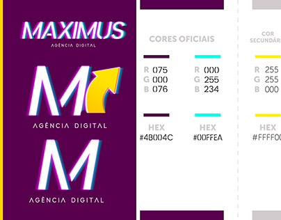 Manual de identidade visual Máximus Agencia Digital