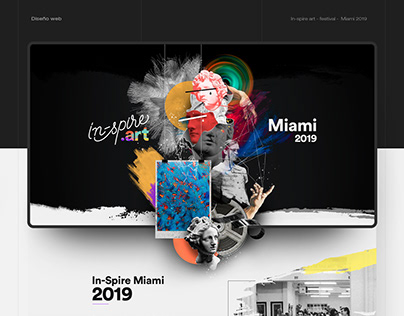 Website design - Inspire art, festival Miami
