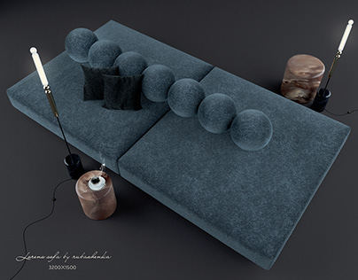 Lorens sofa & Appy lamp by Rubashenka