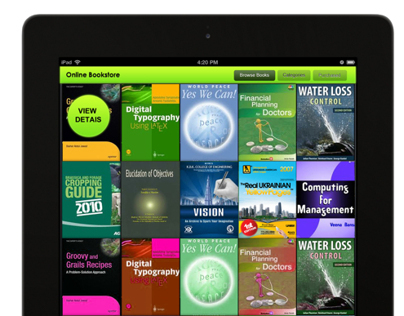 Online Book Store iPad Concept