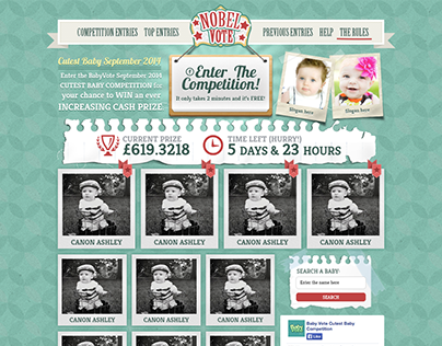 Cutest Baby Competition: Website & Logo