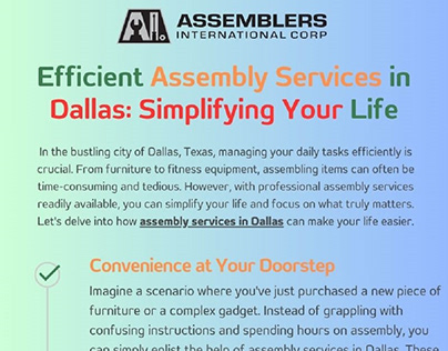 Assembly Service in Dallas | Assemblers International