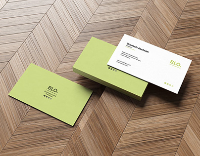 Realistic Stack Business Card Mockup