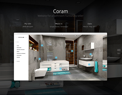 Coram - Website for a bathroom furnishing seller