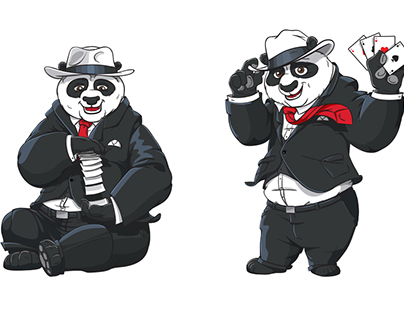 Loco Panda Mascot-design