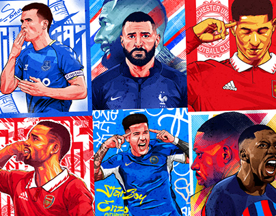 Football artworks - social media