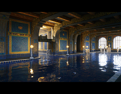 Roman Swimming Pool - Unreal Engine