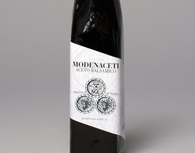 Modenaceti Balsamic Vinegar Package Design