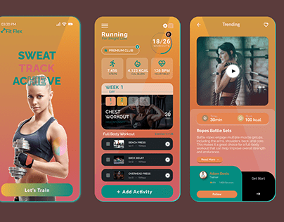 Gym app design