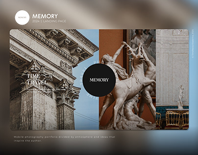 Photography Portfolio Website | MEMORY