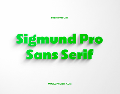 Free Sigmund Pro Sans Serif Font