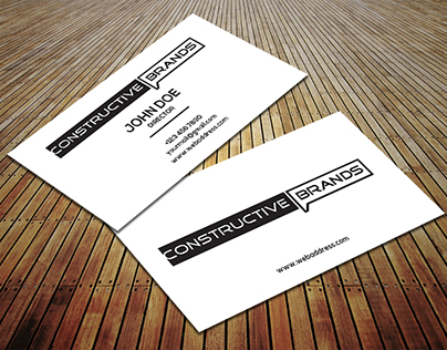 Simple business card.