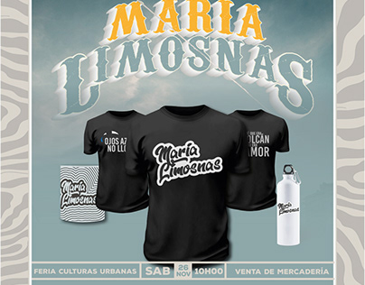 Afiche Venta mercadería María Limosnas