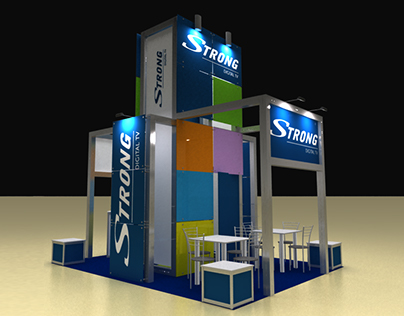 Exhibition stand of Strong & Ortan companies