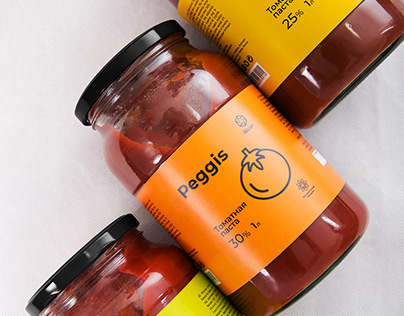Peggis. Brand & packaging design for tomato paste