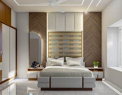 Bedroom Interior design done for Archie designs