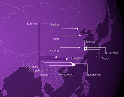 Dentons China Locations Animation