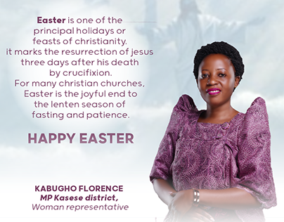 Woman MP Kasese District easter wishes