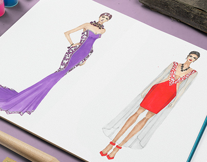 Fashion Illustration - Two Models