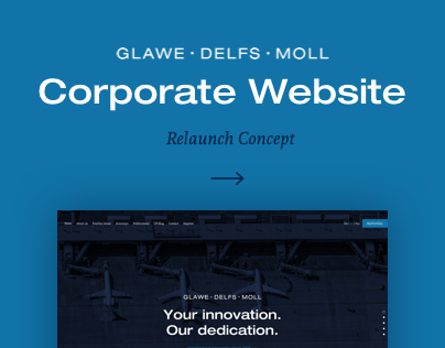 Glawe Delfs Moll / Website Concept