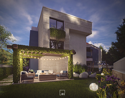 Duplex Garden | D5 Render | Modern Style