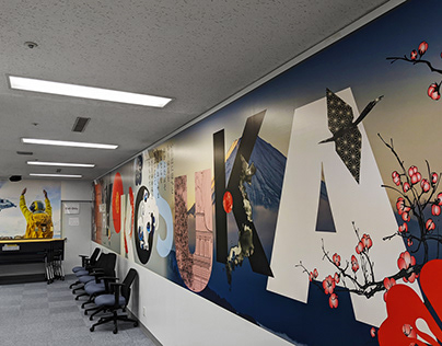 Mural Project: Fuji Room, FLC Yokosuka, Japan