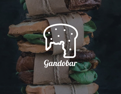 Logotipo e identidad corporativa para bar GANDOBAR