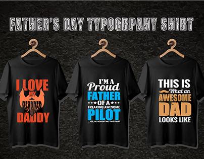 Father's day typography shirt