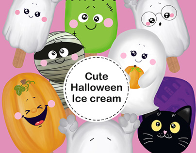 Cute Halloween Ice Cream
