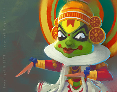 Project thumbnail - Kathakali Character