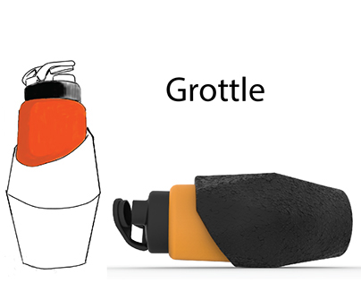 Grottle - Water bottle for an adventurer