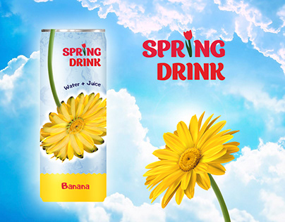 Дизайн банки Spring Drink