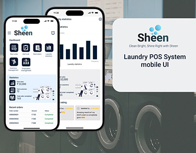 UI/UX | Laundry POS System Mobile UI